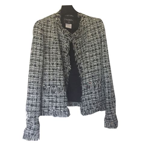 veste chanel tweed occasion|pre owned chanel blazers.